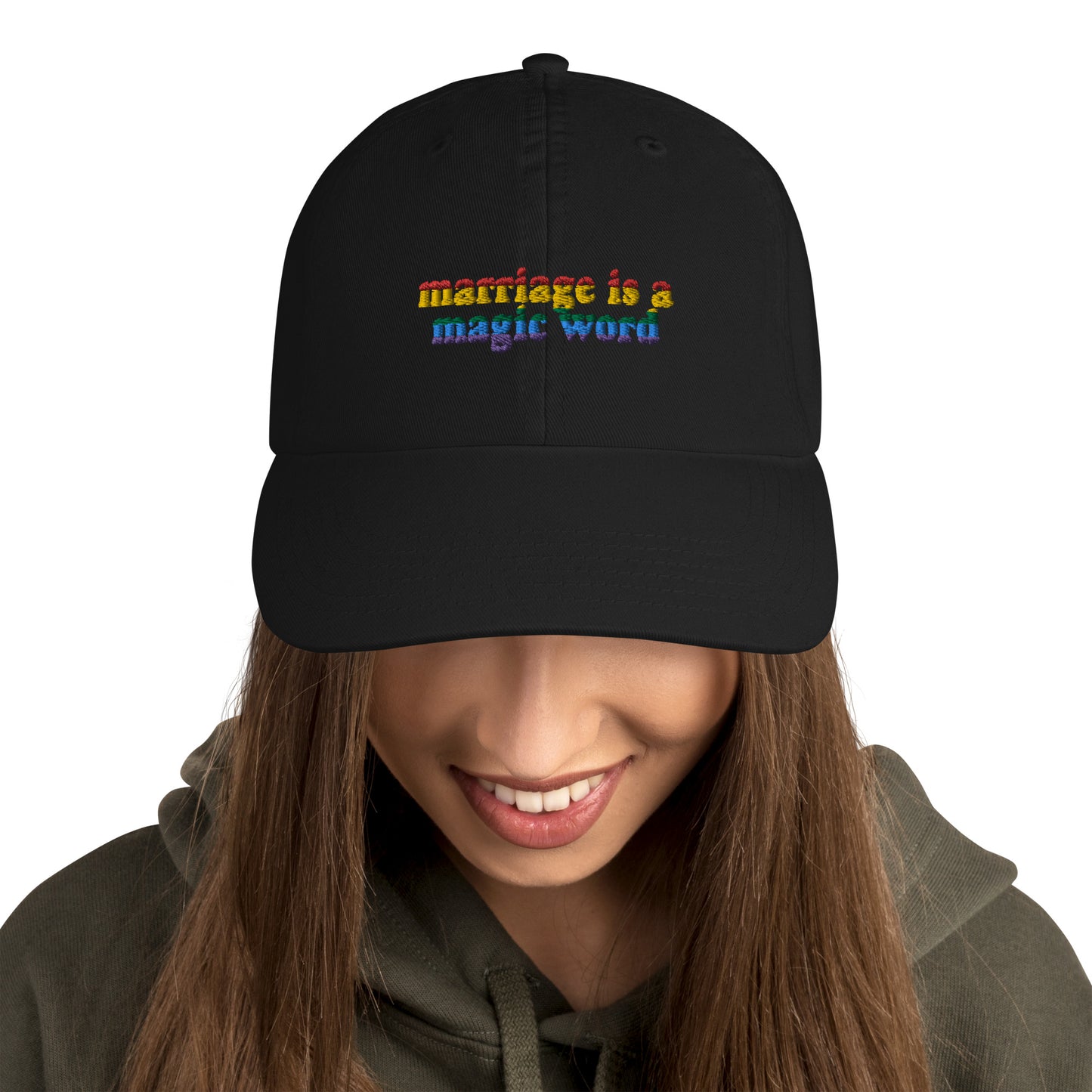 Marriage is a magic word hat