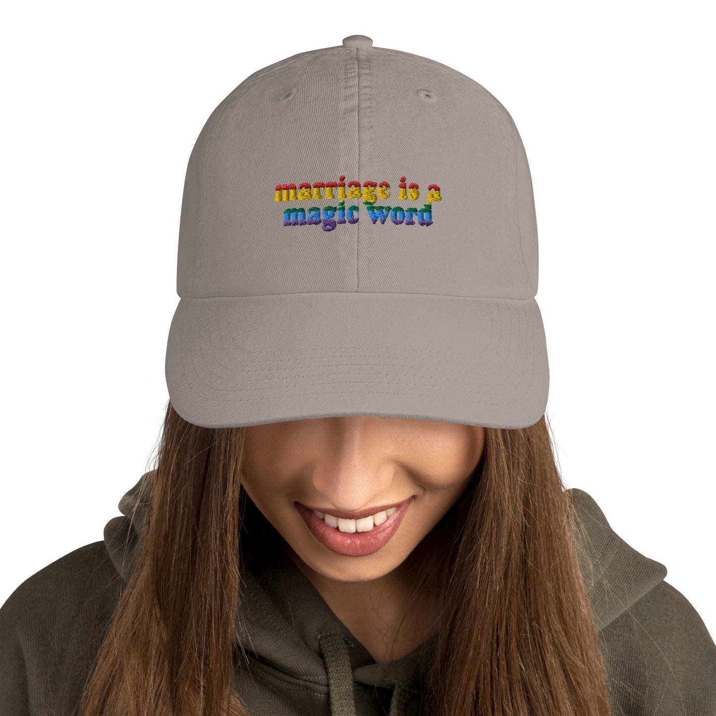 Marriage is a magic word hat