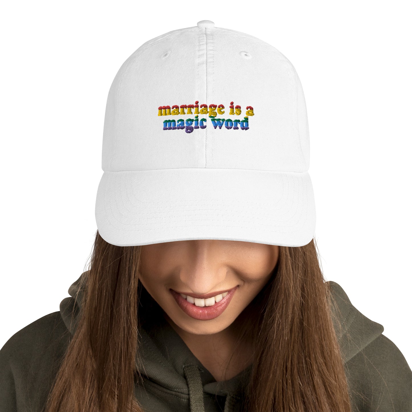 Marriage is a magic word hat