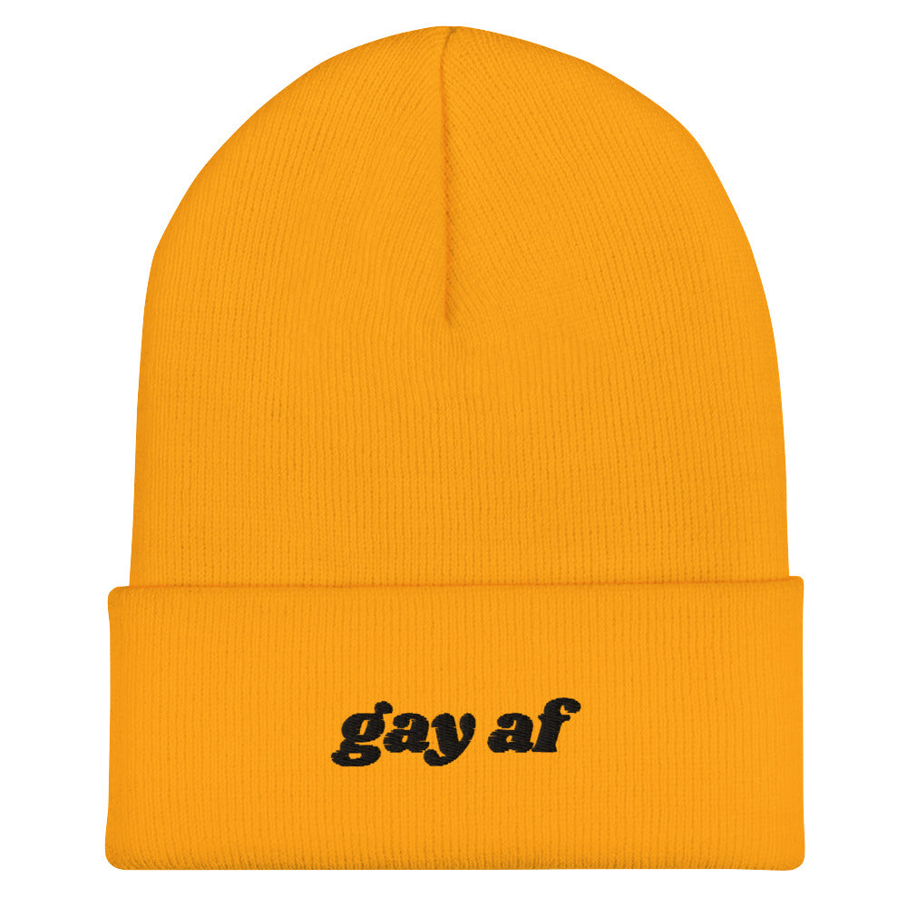 GAY AF Cuffed Beanie